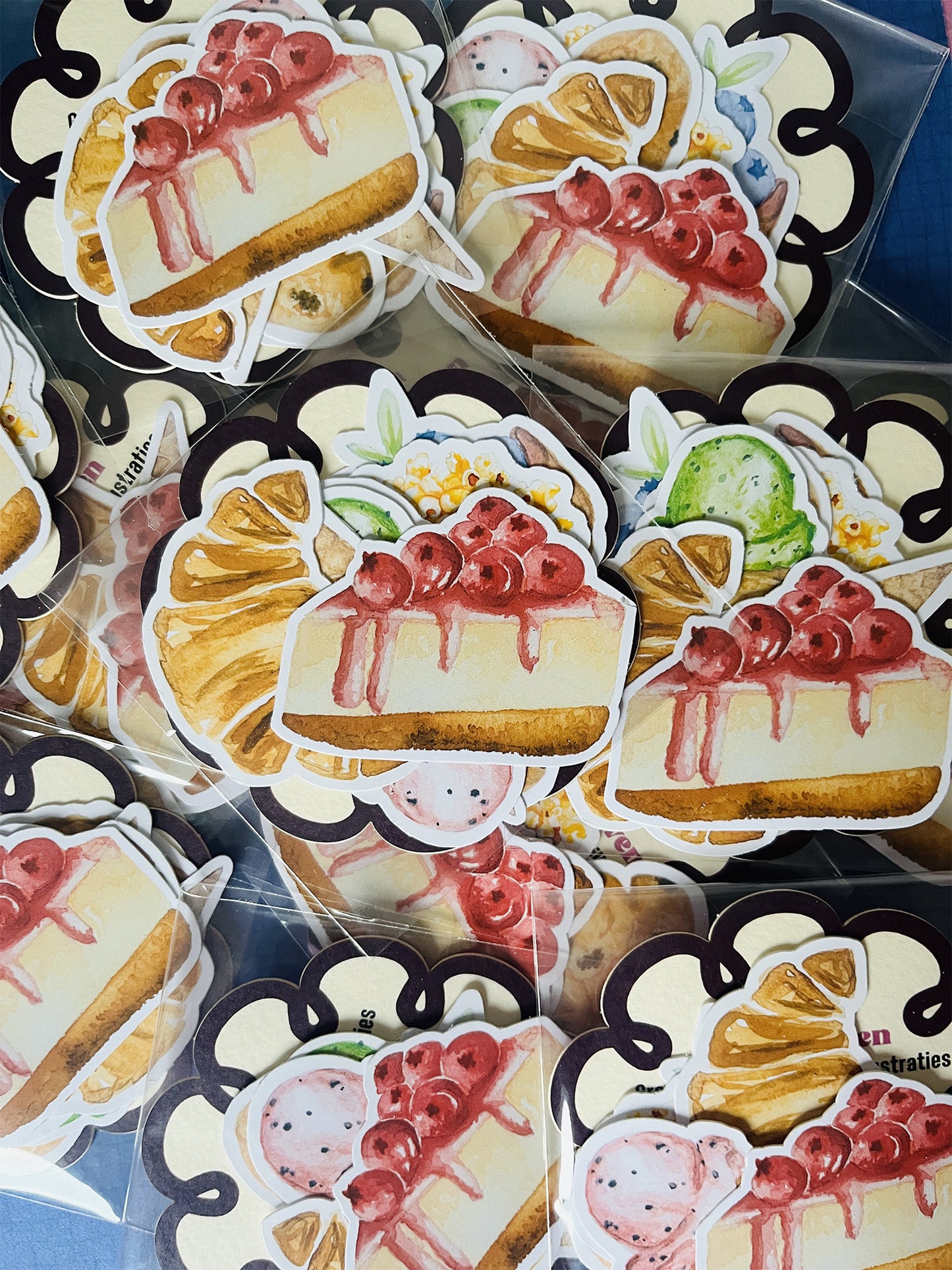 Gebakjes en lekkernijen stickerset