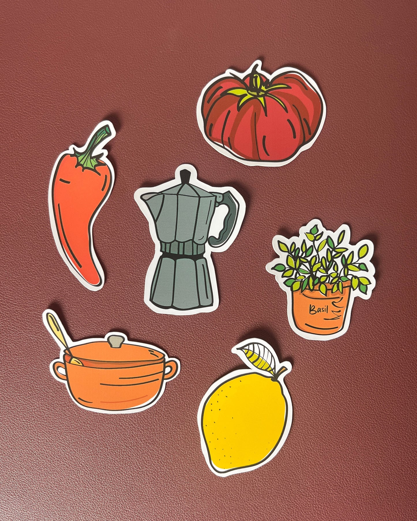 Italie - SETJE VAN 6 STICKERS