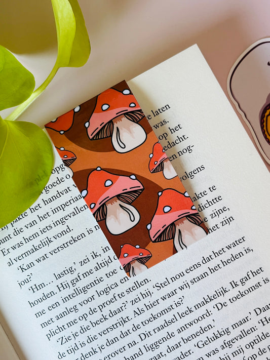 Magnetische boekenlegger -  Paddestoelen