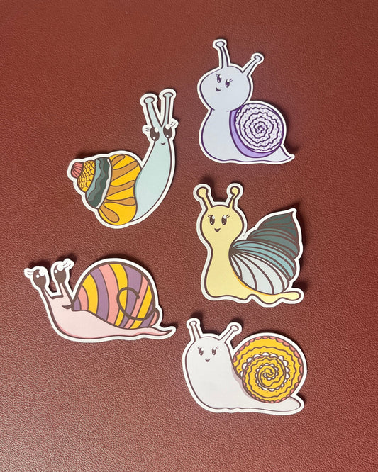Slakjes - SETJE VAN 5 STICKERS