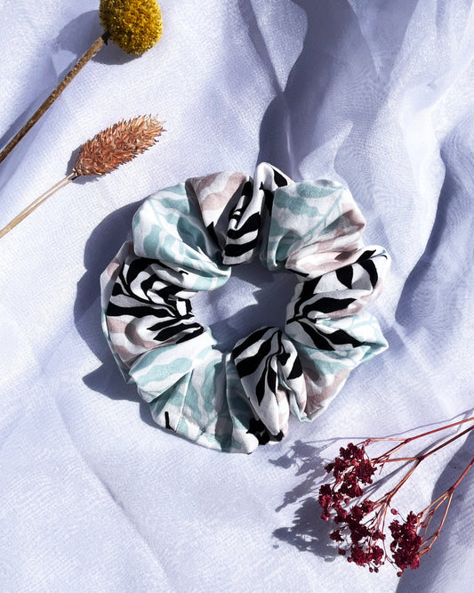 Scrunchie; pastel bladeren