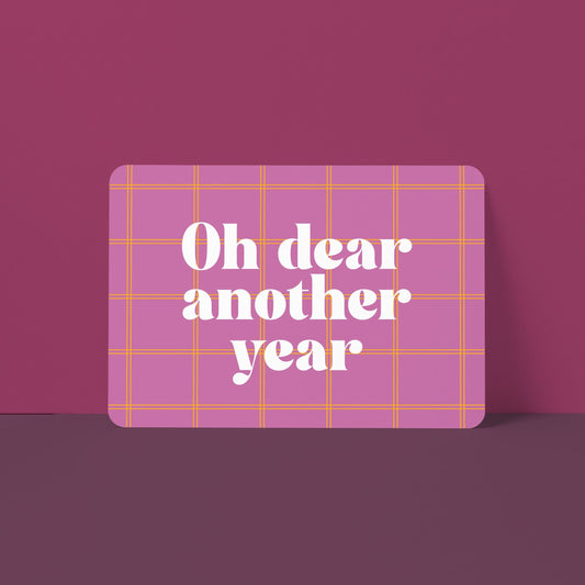 Postkaart Oh dear another year